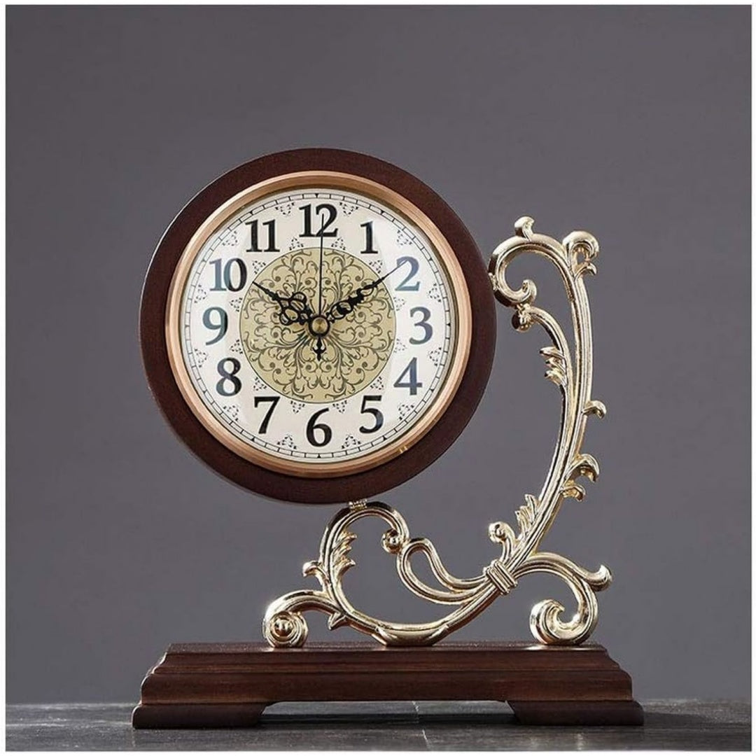 Arredo per soggiorno Orologio Artigianato Decorazione Casa Orologio oro