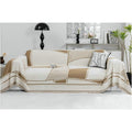 Divano confortevole KnSam Home Coperta motivo geometrico, bianco