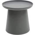 Tavolino compatto KONTE.DESIGN Tavolino IBIZA rotondo polipropilene, grigio