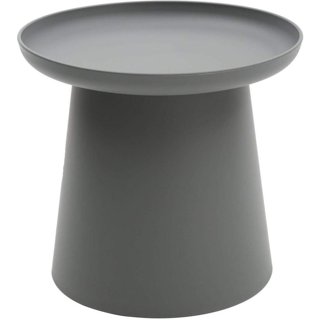 Tavolino compatto KONTE.DESIGN Tavolino IBIZA rotondo polipropilene, grigio