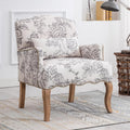 Poltrona confortevole beige con braccioli