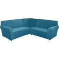Divano confortevole regolabile con braccioli blu