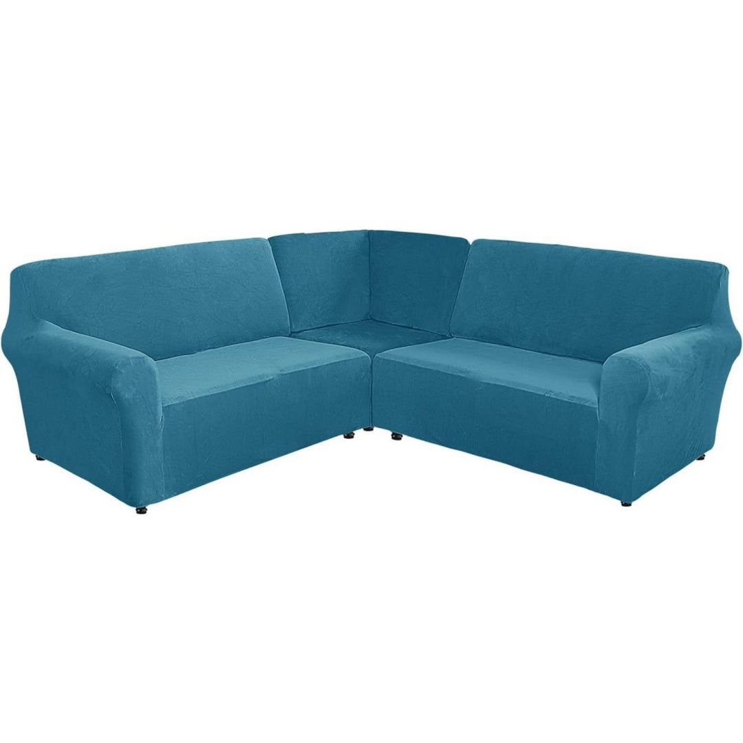 Divano confortevole regolabile con braccioli blu