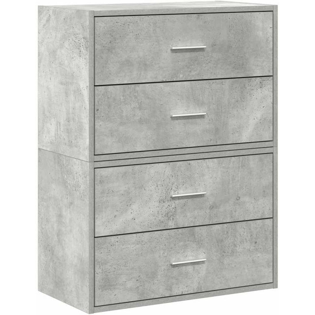 Credenza da soggiorno con vano contenitore grigio