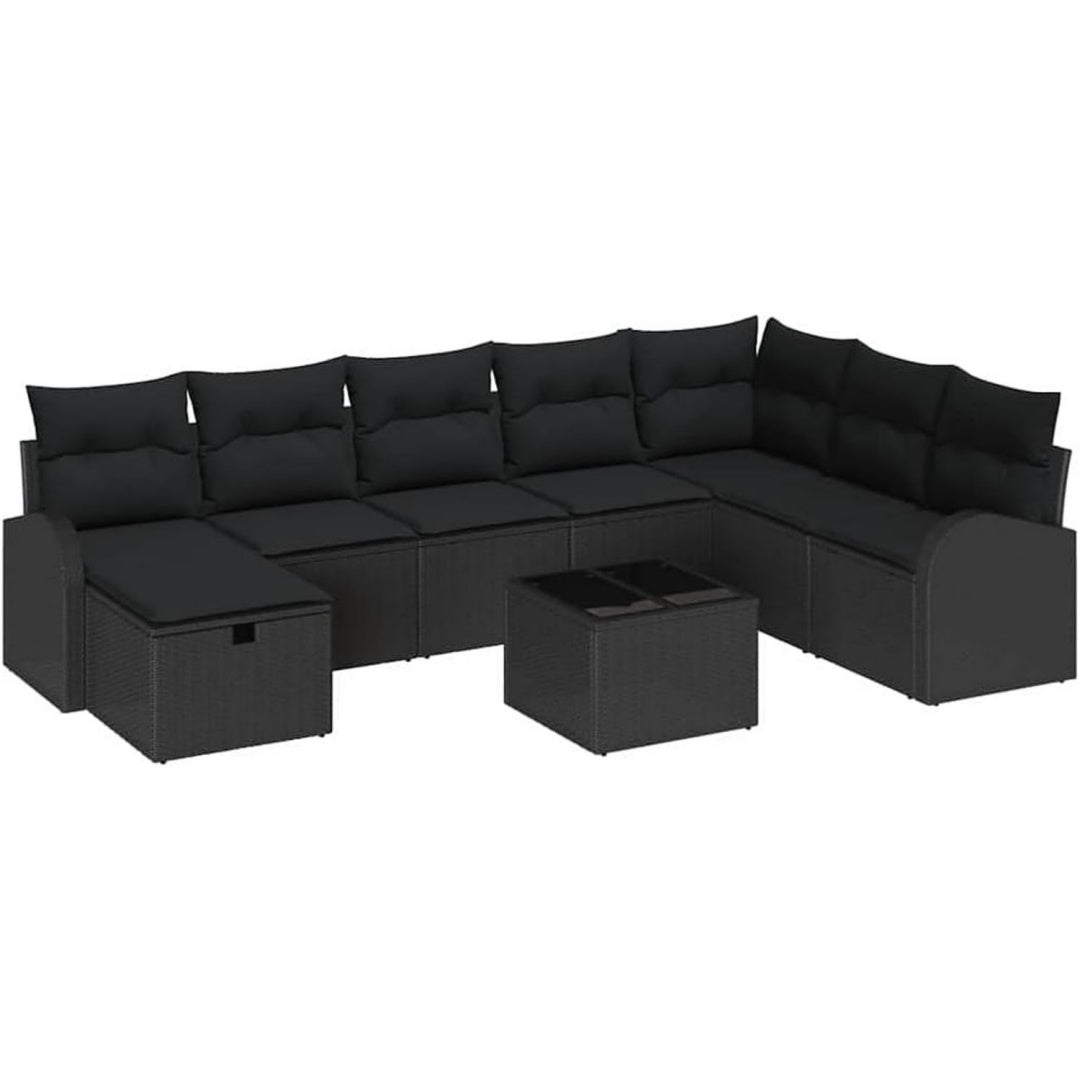 Arredo per soggiorno nero modulare