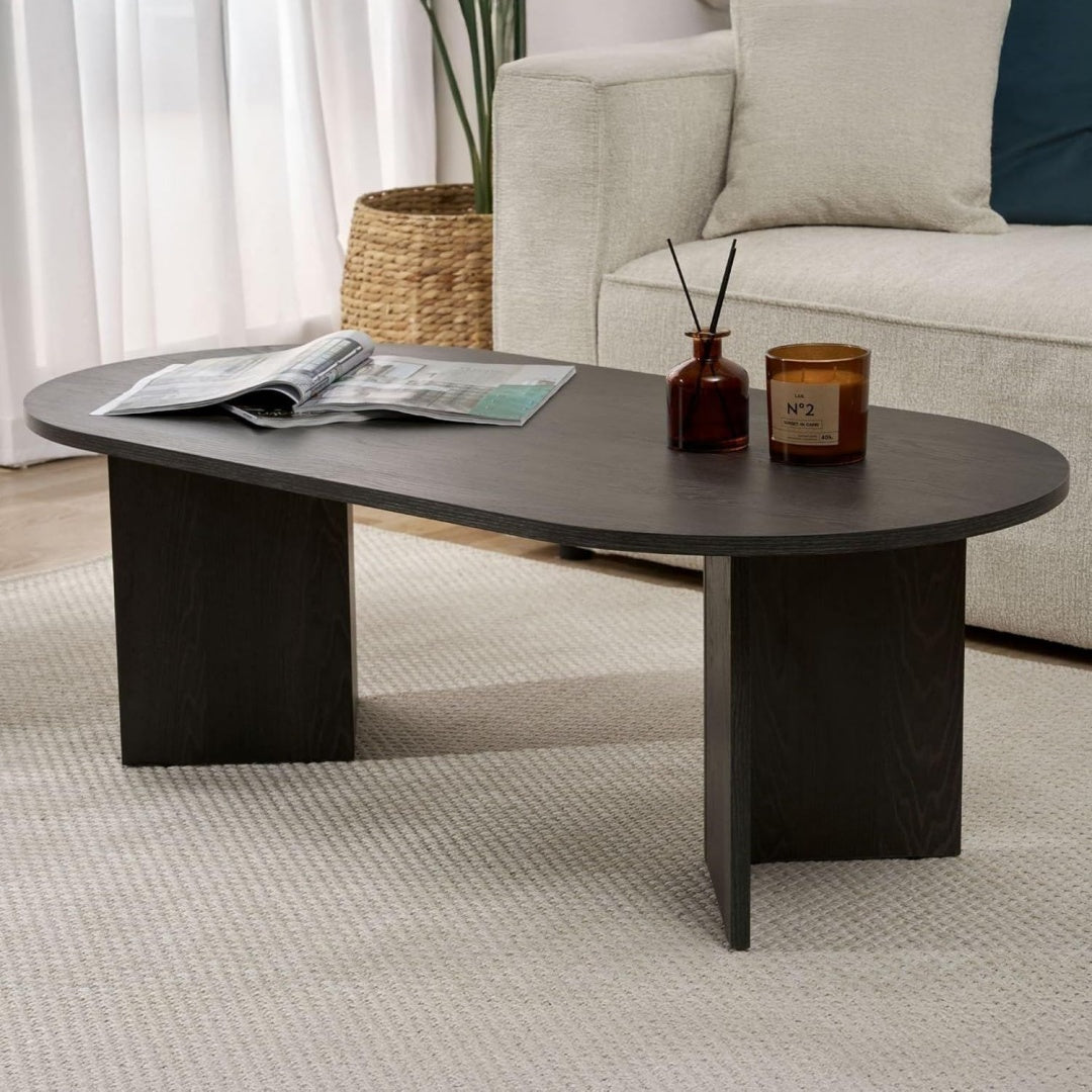 Tavolino da salotto Dmora Tavolino Salotto Zanrel Nero nero