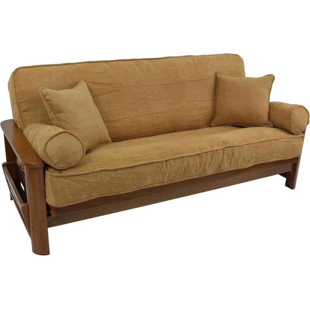 Arredo per soggiorno Blazing Needles Solid microsuede doppio nero