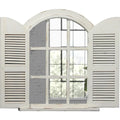 Specchi da parete struttura in metallo stile vintage bianco