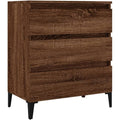 Credenza da soggiorno struttura in metallo marrone